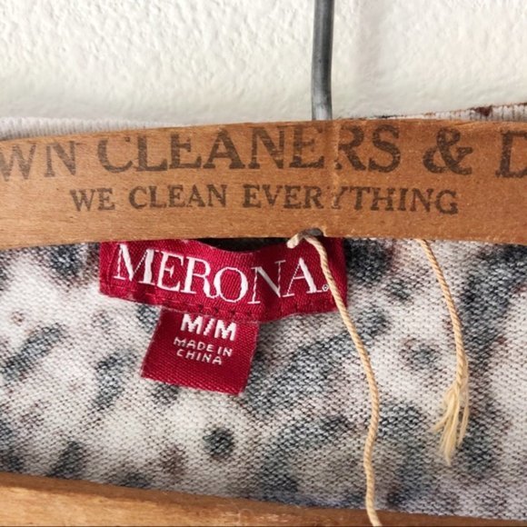 Cheetah animal print knit button cardigan sweater‎ Merona target M - Picture 6 of 6